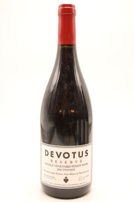 (1) 2016 Devotus Reserve Single Vineyard Pinot Noir, Martinborough [JR17]