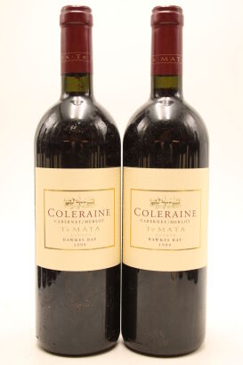 (2) 1999 Te Mata Estate Coleraine, Hawke's Bay
