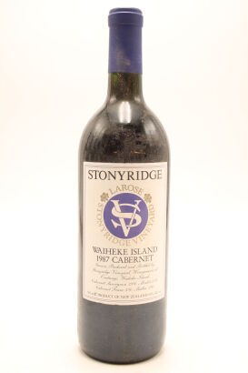 (1) 1987 Stonyridge Vineyard Larose, Waiheke Island