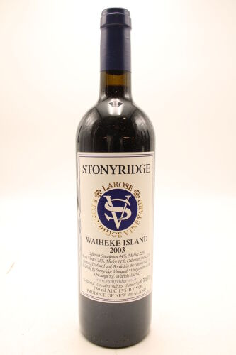 (1) 2003 Stonyridge Vineyard Larose, Waiheke Island