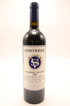 (1) 2003 Stonyridge Vineyard Larose, Waiheke Island