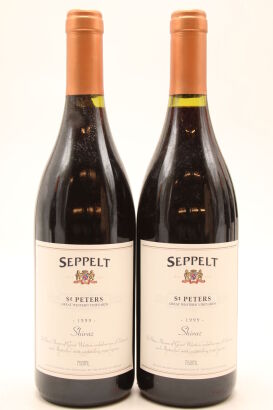 (2) 1999 Seppelt St Peters Great Western Vineyards Shiraz, Australia
