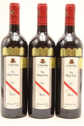 (3) 2001 d'Arenburg The Dead Arm Shiraz, McLaren Vale