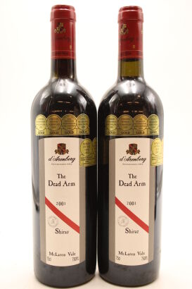 (2) 2001 d'Arenburg The Dead Arm Shiraz, McLaren Vale