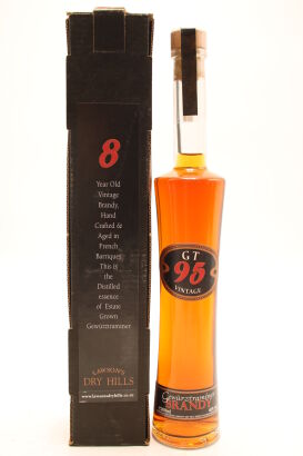 (1) 1995 Lawson's Dry Hills GT, 8yo Gewurztraminer Brandy, Marlborough