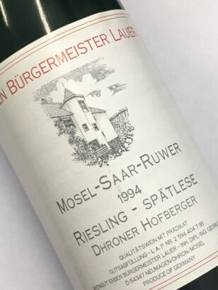 *(4) 1994 Erben Burgermeister Lauer Dhroner Hofberger Riesling Spatlese, Mosel Saar Ruwer