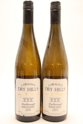 (2) 2003 Lawson's Dry Hills Riesling, Marlborough