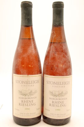 (2) 1990 Stoneleigh Rhine Riesling, Marlborough