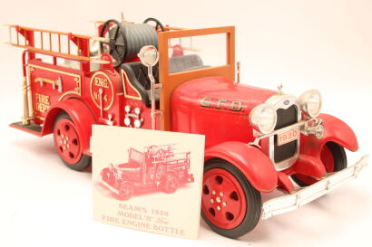 (1) Jim Beam 1930 Model A Ford Fire Engine Decanter