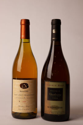 (1) Two bottles Hawkes Bay Chardonnay 1996 & 1999