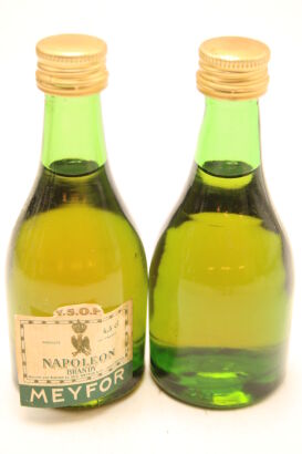 (2) Meyfor Napoleon Brandy Miniatures, circa 1980s
