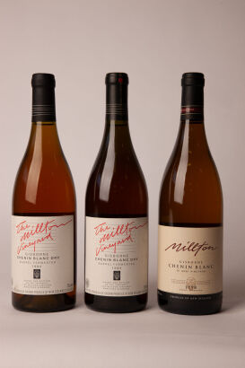 (1) Three bottles Millton Chenin blanc 1994 & 1998