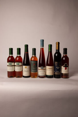 (1) Eight bottles of mixed New Zealand late harvest wines 375ml