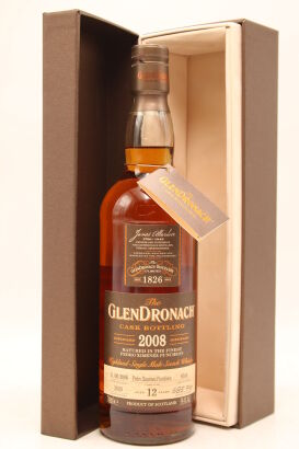 (1) Glendronach 2008 Single PX Cask 12 Year Old 59.4% cask 8558, 59.4% ABV (GB)