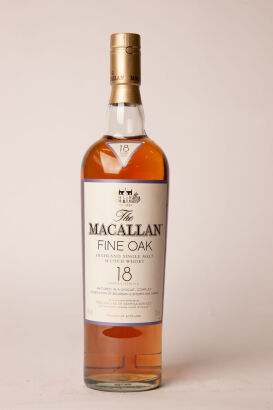 (1) The Macallan Fine Oak Single Malt 18 year old 700ml