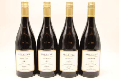 (4) 2015 Ash Ridge Vintner's Reserve Syrah, Hawke's Bay