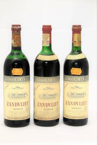 (3) 1978 & 1979 Zandvliet Shiraz