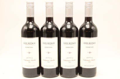 (4) 2016 Ash Ridge Premium Cabernet Merlot, Hawke's Bay