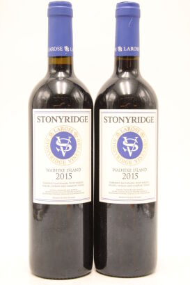 (2) 2015 Stonyridge Vineyard Larose, Waiheke Island