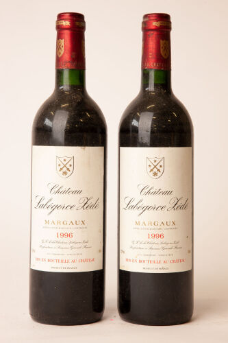 (2) 1996 Chateau Labegorce Zede, Margaux