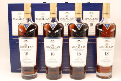 (4) Macallan 18 Year Old Double Cask Whisky 70cl 43% alc.