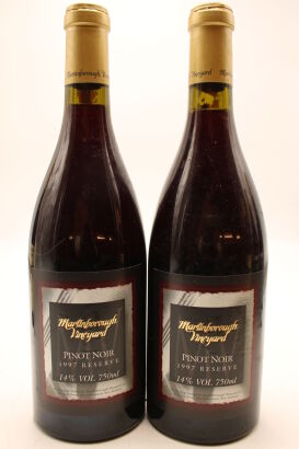 (2) 1997 Martinborough Vineyard Reserve Pinot Noir, Martinborough