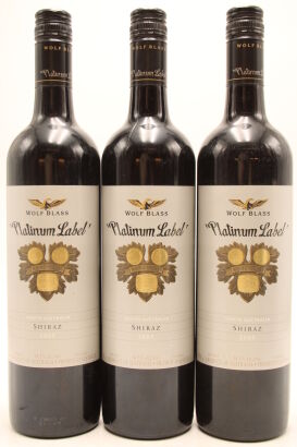 (3) 2005 Wolf Blass Platinum Label Shiraz, Barossa Valley