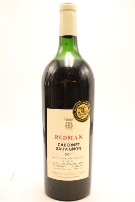 (1) 1974 Redman Cabernet Sauvignon, Coonawarra, 1480ml