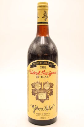 (1) 1982 Wolf Blass Yellow Label Cabernet Sauvignon Shiraz,