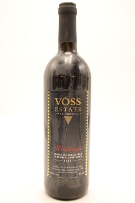 (1) 2000 Voss Estate Waihenga Cabernet Franc, Syrah, Cabernet Sauvignon, Martinborough