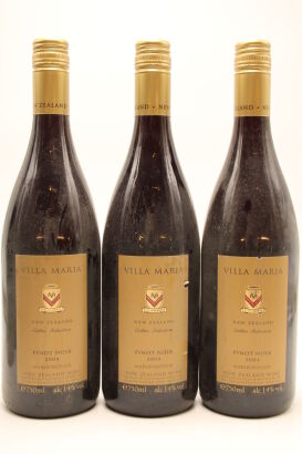 (3) 2004 Villa Maria Cellar Selection Pinot Noir, Marlborough
