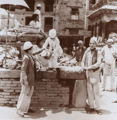 ALFRED GREGORY Vegetables in Kathmandu Dunbar Square