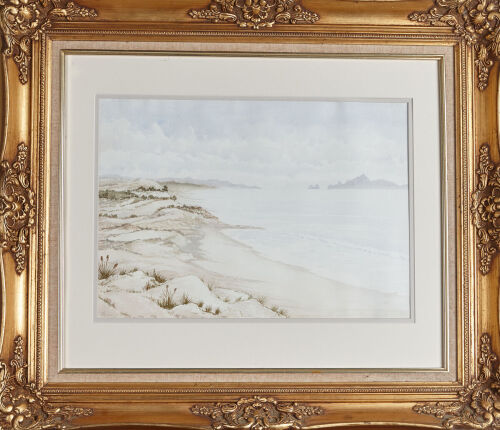 JOHN FLINT From the Dunes of Parua Looking North Towards Whangarei Heads