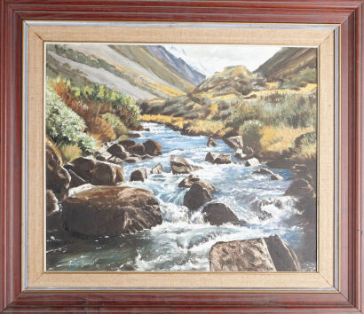 HARRY SANGL Mountain Stream (Mt. Cook Area)