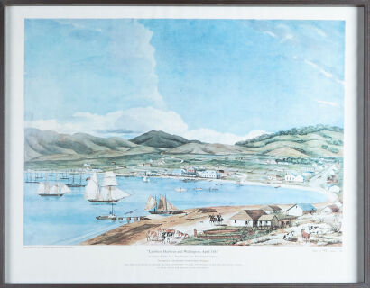 CHARLES HEAPHY Lambton Harbour and Wellington, April 1841