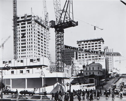 PAUL MCCREDIE Intersection of Queen and Victoria Streets, Auckland, September, 1987