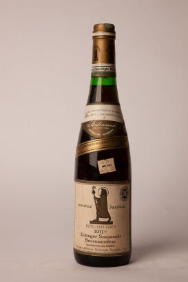 (1) 1971 Sanctus Jacobus Zeltinger Sonnenuhr Beerenauslese, Mosel Saar Ruwer