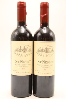 (2) 2011 St Nesbit Cabernet Merlot Petit Verdot, Auckland