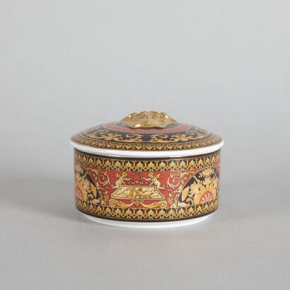 A Versace Rosenthal Medusa Trinket Box