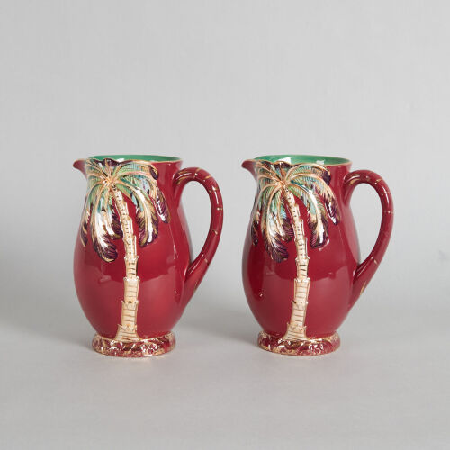 A Pair of Art Deco Beswick Palm Jugs