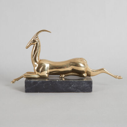 A Modernist Brass Springbok