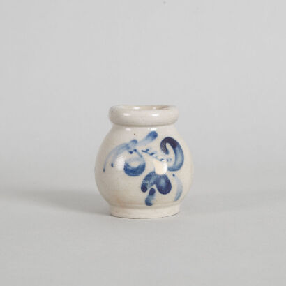 A Small Dutch Salt Glaze Pot