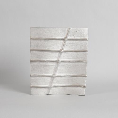 A Modernist Cast Steel Vase
