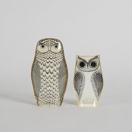 A Pair of ​Abraham Palatnik Lucite Owls