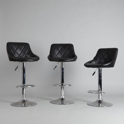 A Set of Three Contemporary Barstools by Mondi