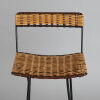 A Pair of Retro Cane Bar Stools - 3