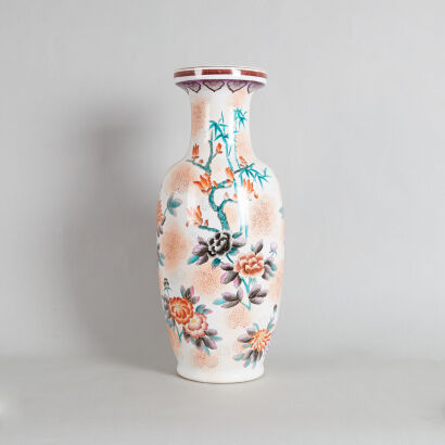 A Chinese Famille Rose 'Floral and Bird' Vase