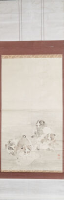 A Chinese Painting of Dogs