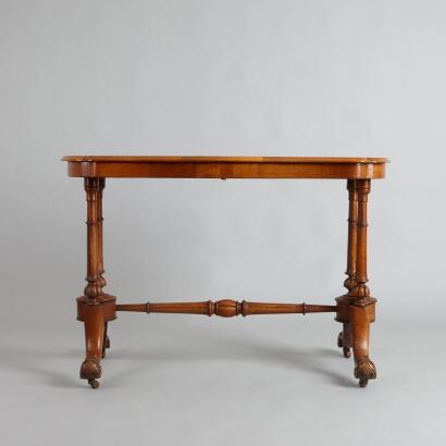 An Antique Marquetry Inlaid Table