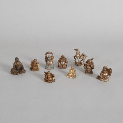 Quantilty of Assorted Chinese Bronze Buddha Statues